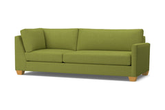 Tuxedo Right Arm Corner Sofa :: Leg Finish: Natural / Configuration: RAF - Chaise on the Right