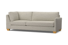 Tuxedo Right Arm Corner Sofa :: Leg Finish: Natural / Configuration: RAF - Chaise on the Right