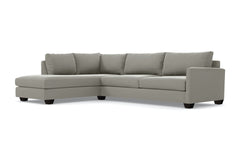 Tuxedo 2pc Sectional Sofa :: Leg Finish: Espresso / Configuration: LAF - Chaise on the Left