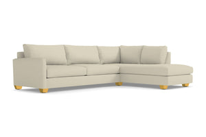 Tuxedo 2pc Sectional Sofa :: Leg Finish: Natural / Configuration: RAF - Chaise on the Right