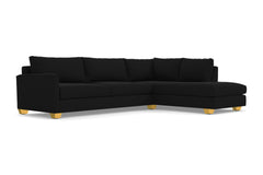 Tuxedo 2pc Sectional Sofa :: Leg Finish: Natural / Configuration: RAF - Chaise on the Right