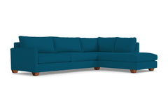 Tuxedo 2pc Sectional Sofa :: Leg Finish: Pecan / Configuration: RAF - Chaise on the Right