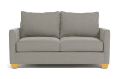 Tuxedo Apartment Size Sleeper Sofa Bed :: Leg Finish: Natural / Sleeper Option: Memory Foam Mattress