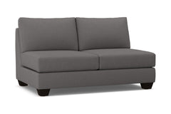 Tuxedo Armless Apartment Size Sofa :: Leg Finish: Espresso
