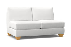 Tuxedo Armless Apartment Size Sofa :: Leg Finish: Natural