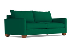 Tuxedo Queen Size Sleeper Sofa Bed :: Leg Finish: Pecan / Sleeper Option: Memory Foam Mattress