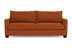 Tuxedo Queen Size Sleeper Sofa Bed :: Leg Finish: Espresso / Sleeper Option: Deluxe Innerspring Mattress