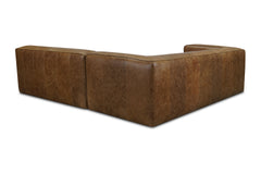 Wilco 2pc Leather Modular Sectional Sofa