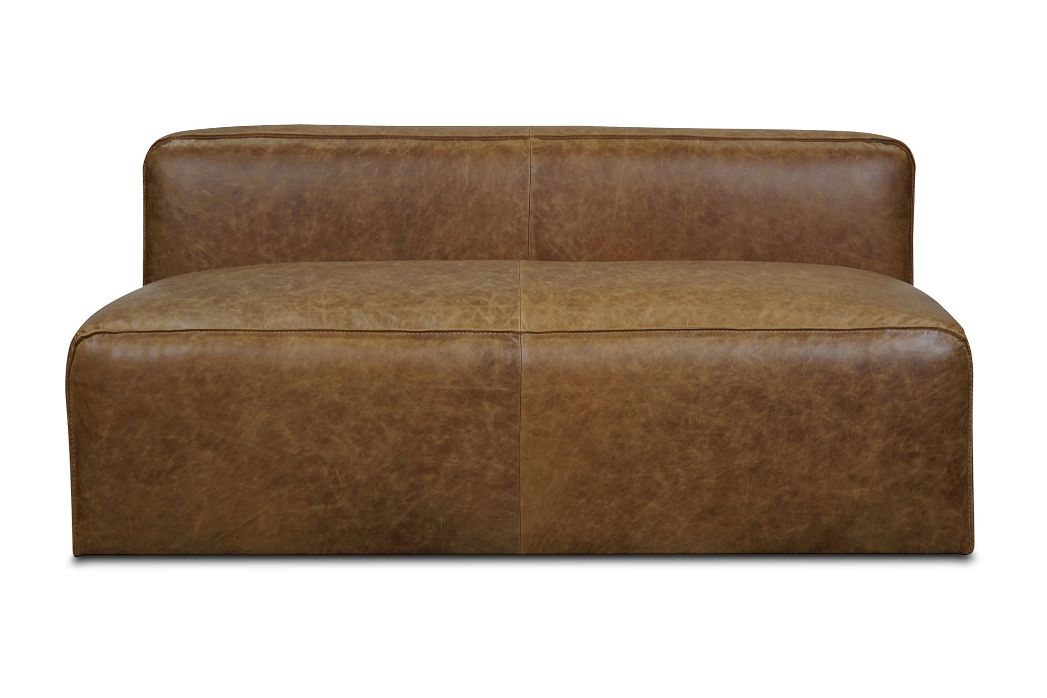 Wilco Armless Leather Loveseat