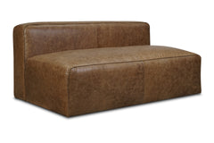 Wilco Armless Leather Loveseat