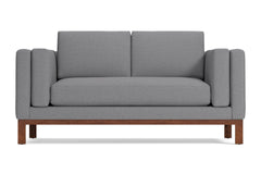 Walton Apartment Size Sofa :: Leg Finish: Pecan