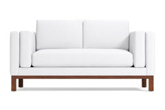 Walton Apartment Size Sofa :: Leg Finish: Pecan