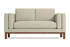 Walton Apartment Size Sofa :: Leg Finish: Pecan