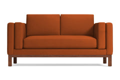 Walton Apartment Size Sofa :: Leg Finish: Pecan