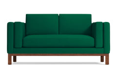 Walton Apartment Size Sofa :: Leg Finish: Pecan