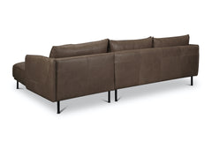 Ezra 2pc Leather Sectional Sofa :: Configuration: RAF - Chaise on the Right