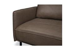 Ezra 2pc Leather Sectional Sofa :: Configuration: RAF - Chaise on the Right