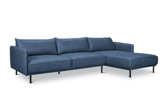 Ezra 2pc Leather Sectional Sofa :: Configuration: RAF - Chaise on the Right