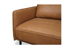 Ezra 2pc Leather Sectional Sofa :: Configuration: RAF - Chaise on the Right