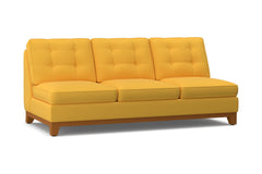 Brentwood Armless Sofa :: Leg Finish: Pecan