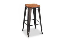 Grand Metal Bar Stool- Set of 4 GUNMETAL - Apt2B