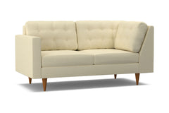 Logan Left Arm Corner Apt Size Sofa :: Leg Finish: Pecan / Configuration: LAF - Chaise on the Left