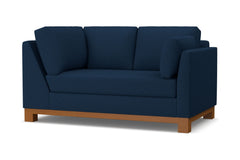 Avalon Right Arm Corner Loveseat :: Leg Finish: Pecan / Configuration: RAF - Chaise on the Right