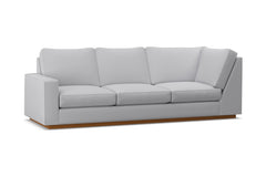 Harper Left Arm Corner Sofa :: Leg Finish: Pecan / Configuration: LAF - Chaise on the Left