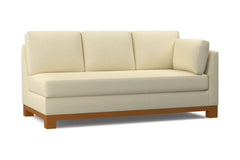 Avalon Right Arm Sofa :: Leg Finish: Pecan / Configuration: RAF - Chaise on the Right