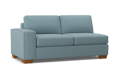 Melrose Left Arm Apartment Size Sofa :: Leg Finish: Pecan / Configuration: LAF - Chaise on the Left