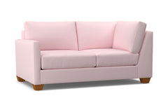 Tuxedo Left Arm Corner Loveseat :: Leg Finish: Pecan / Configuration: LAF - Chaise on the Left