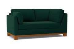 Avalon Left Arm Corner Apt Size Sofa :: Leg Finish: Pecan / Configuration: LAF - Chaise on the Left