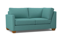 Tuxedo Left Arm Corner Loveseat :: Leg Finish: Pecan / Configuration: LAF - Chaise on the Left