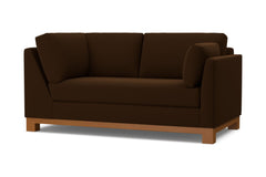 Avalon Right Arm Corner Apt Size Sofa :: Leg Finish: Pecan / Configuration: RAF - Chaise on the Right