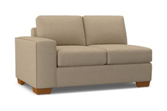 Melrose Left Arm Loveseat :: Leg Finish: Pecan / Configuration: LAF - Chaise on the Left