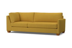 Tuxedo Right Arm Corner Sofa :: Leg Finish: Pecan / Configuration: RAF - Chaise on the Right