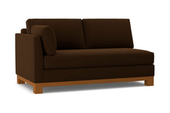 Avalon Left Arm Apartment Size Sofa :: Leg Finish: Pecan / Configuration: LAF - Chaise on the Left