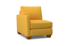 Tuxedo Left Arm Chair :: Leg Finish: Pecan / Configuration: LAF - Chaise on the Left