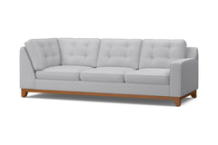 Brentwood Right Arm Corner Sofa :: Leg Finish: Pecan / Configuration: RAF - Chaise on the Right