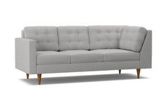 Logan Left Arm Corner Sofa :: Leg Finish: Pecan / Configuration: LAF - Chaise on the Left