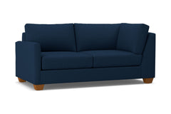 Tuxedo Left Arm Corner Apt Size Sofa :: Leg Finish: Pecan / Configuration: LAF - Chaise on the Left