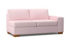 Melrose Right Arm Apartment Size Sofa :: Leg Finish: Pecan / Configuration: RAF - Chaise on the Right