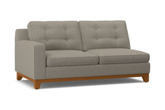 Brentwood Left Arm Apartment Size Sofa :: Leg Finish: Pecan / Configuration: LAF - Chaise on the Left