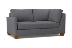 Tuxedo Left Arm Corner Loveseat :: Leg Finish: Pecan / Configuration: LAF - Chaise on the Left