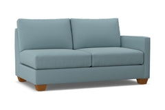 Tuxedo Right Arm Apartment Size Sofa :: Leg Finish: Pecan / Configuration: RAF - Chaise on the Right