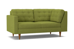 Logan Left Arm Corner Apt Size Sofa :: Leg Finish: Pecan / Configuration: LAF - Chaise on the Left