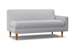 Monroe Right Arm Apartment Size Sofa :: Leg Finish: Pecan / Configuration: RAF - Chaise on the Right