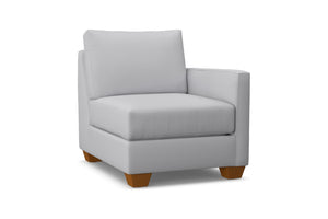 Tuxedo Right Arm Chair :: Leg Finish: Pecan / Configuration: RAF - Chaise on the Right