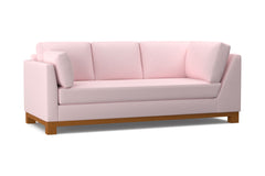 Avalon Left Arm Corner Sofa :: Leg Finish: Pecan / Configuration: LAF - Chaise on the Left
