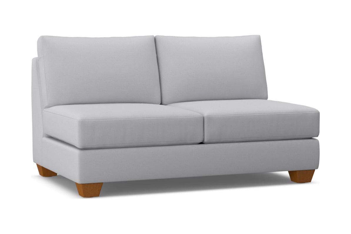 Tuxedo Armless Apartment Size Sofa Leg Finish Pecan Apt2B